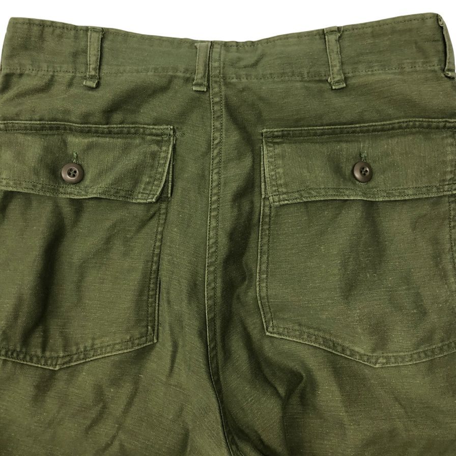 アメリカ軍 70年代 ベイカーパンツ ユーティリティ OG-107 USA製 オリーブ メンズ サイズ L程度 US ARMY