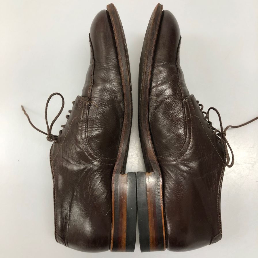 オールデン トゥモローランド 別注 レザーシューズ Vチップ 54573 ブラウン メンズ サイズ7.5 ALDEN TOMORROWLAND 約25.5cm【AFC6】