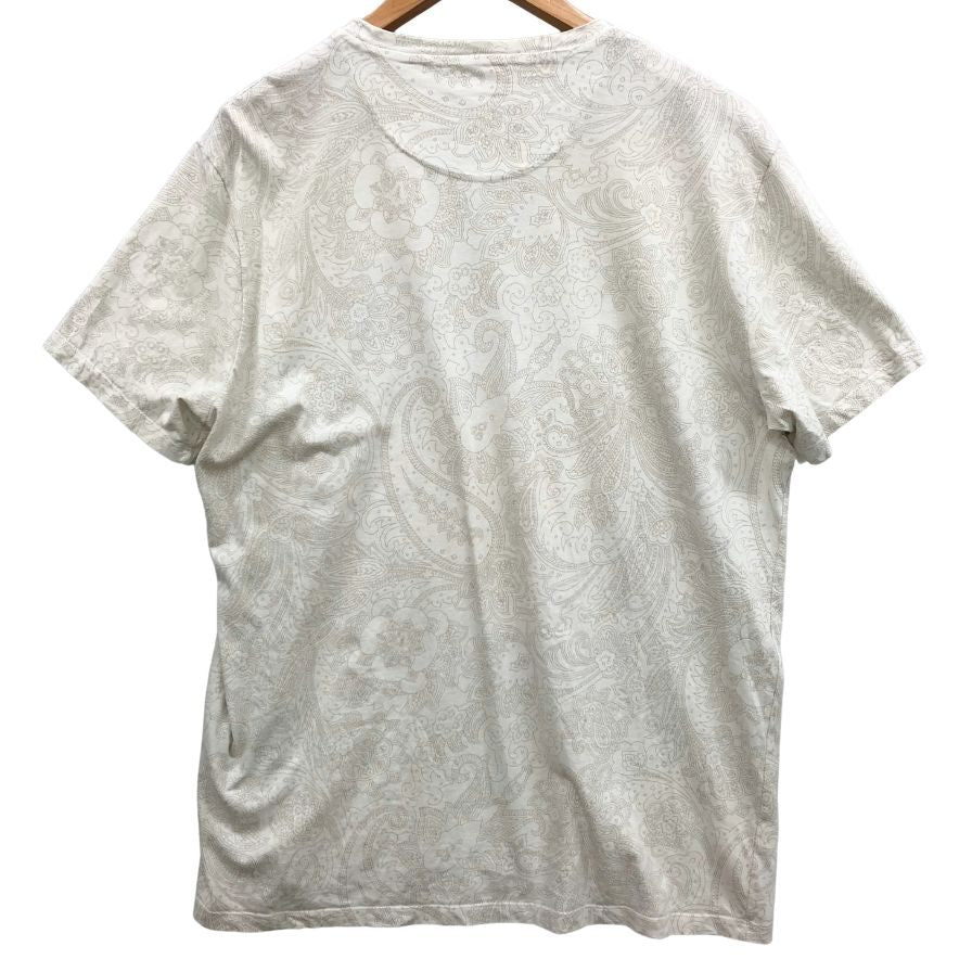 美品◆エトロ 半袖Tシャツ 総柄 サイズXXL メンズ ホワイト ETRO 【AFB20】