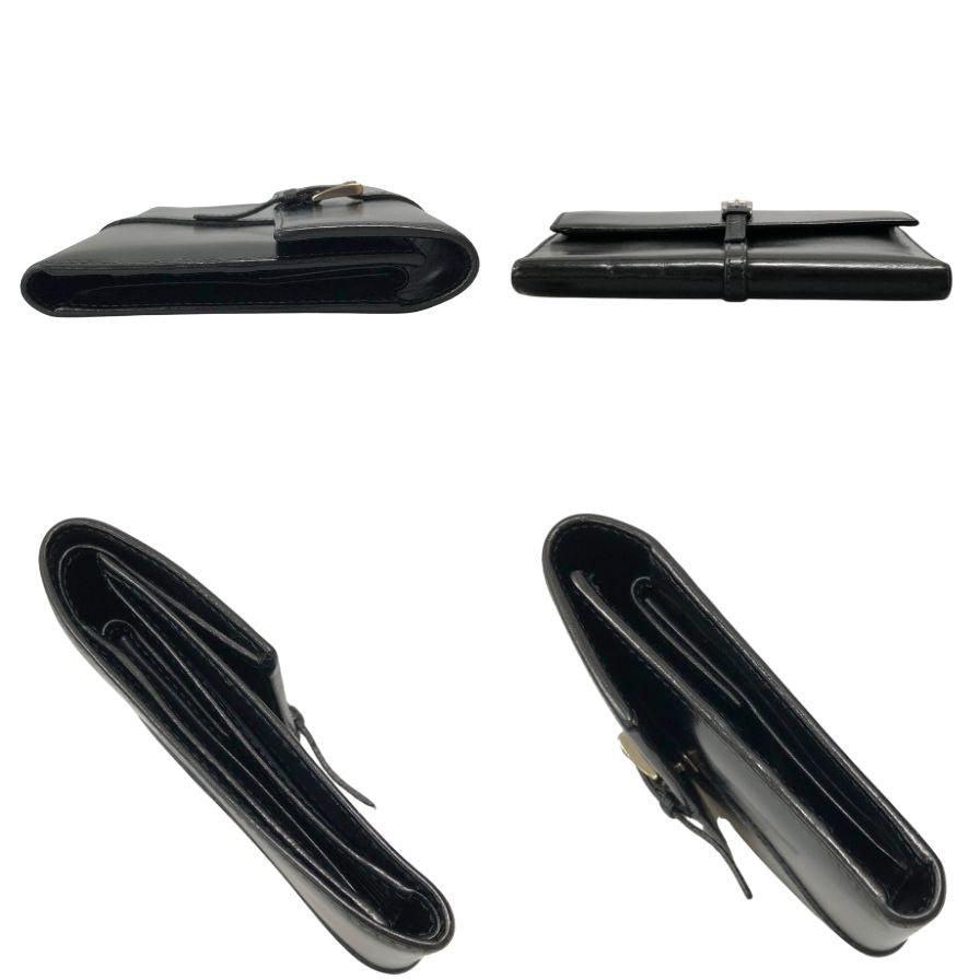 プラダ 三つ折り財布 エナメル ブラック メンズ 1M0510 PRADA【AFI27】