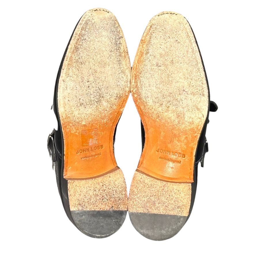 ジョンロブ レザーシューズ ダブルモンク ウィリアム メンズ UK6D ブラック JOHN LOBB ビジネスシューズ 約24.5cm【LA】【中古】