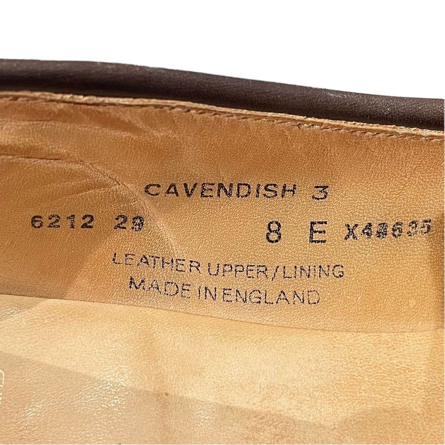 クロケット&ジョーンズ レザーシューズ キャベンデッシュ3 タッセルローファー スエード ブラウン メンズ サイズUK8E CROCKETT&JONES ローファー 約27.0cm【LA】【中古】
