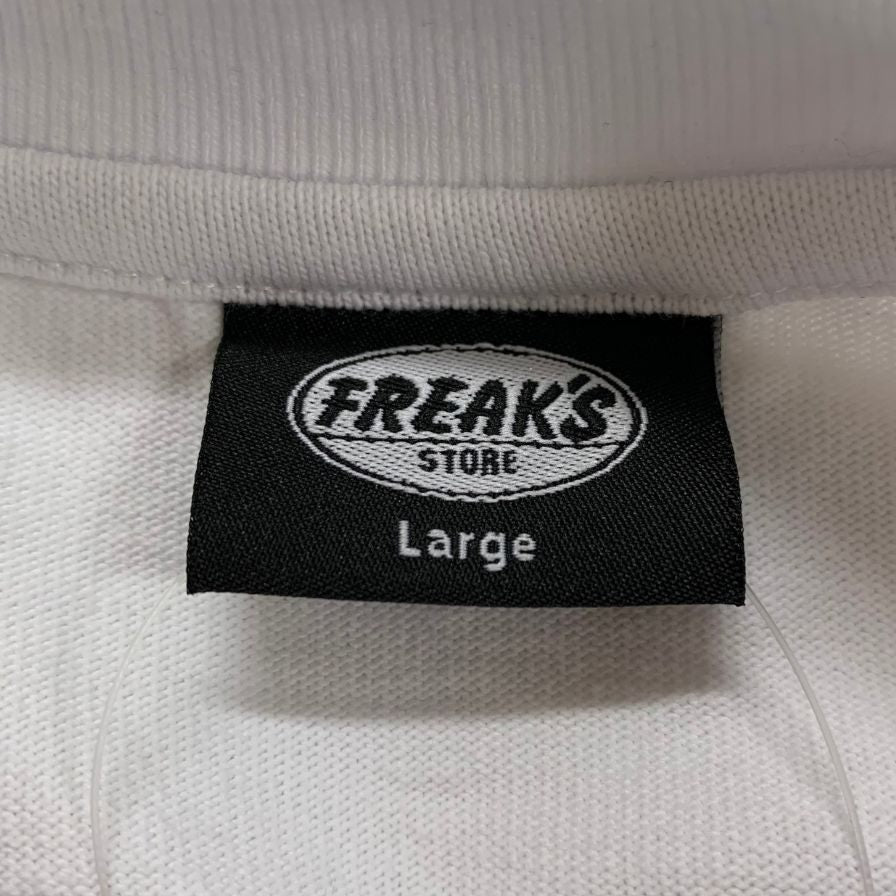 新品同様◆フリークスストア 半袖 Tシャツ コットン マックスウェイト ラグランTEE ホワイト メンズ L FREAKS'STORE 【AFB24】