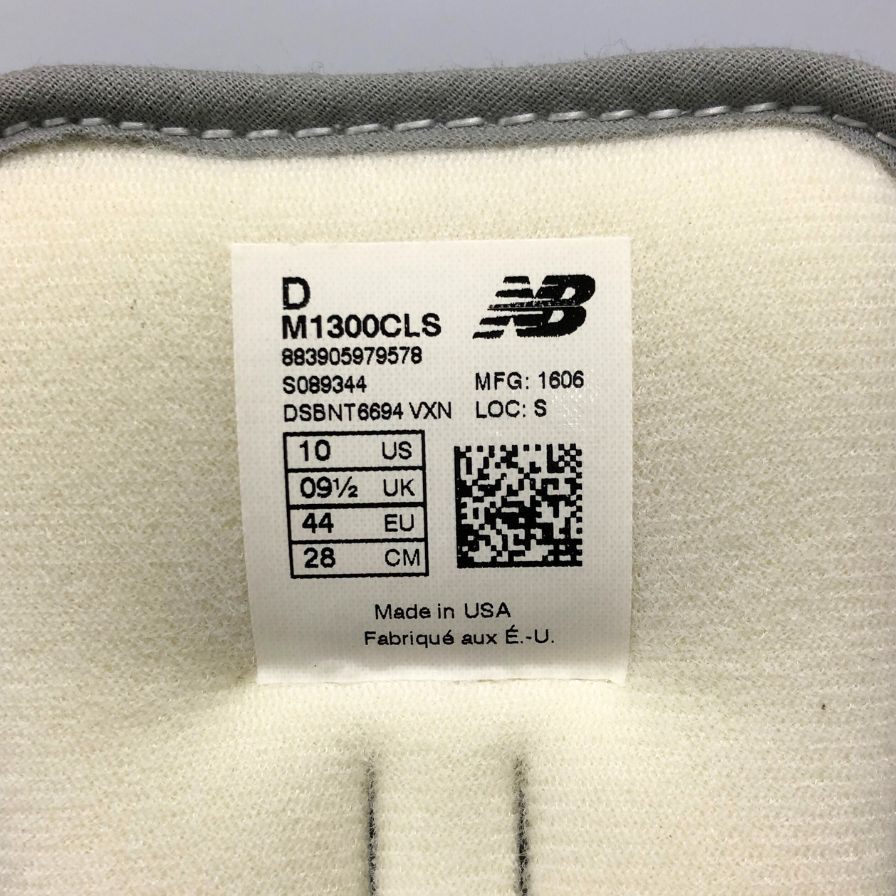ニューバランス スニーカー スニーカ M1300CLS USA製 メンズ サイズ28cm グレー new balance 約28.0cm【AFD1】