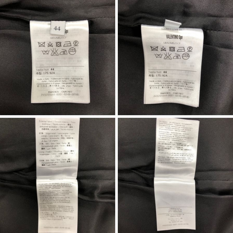 極美品◆ヴァレンティノ ノースリーブ ワンピース ゴールドスタッズ ウール シルク レディース サイズ44 ブラック VALENTINO 【AFB13】