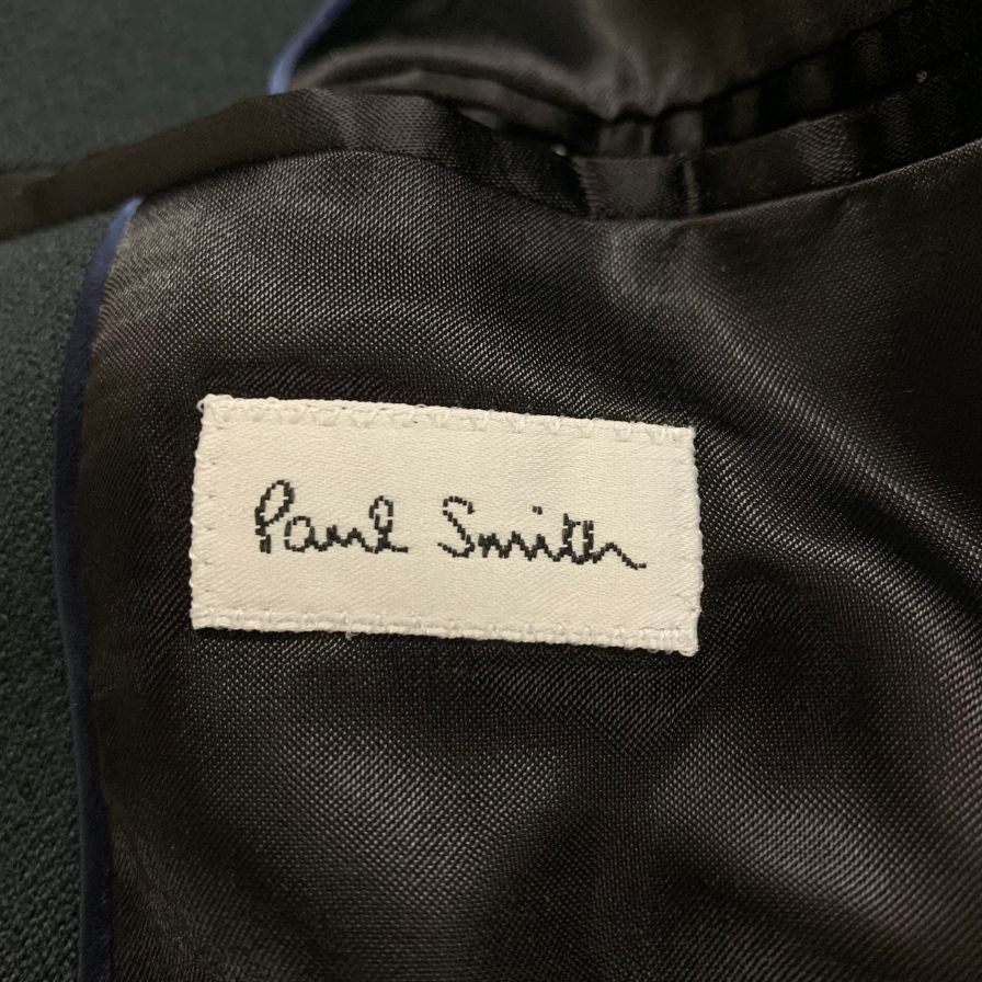 美品◆ポールスミス チェスターコート PM-SL-75703 ウール100% メンズ サイズL 深緑 Paul Smith 【AFA12】
