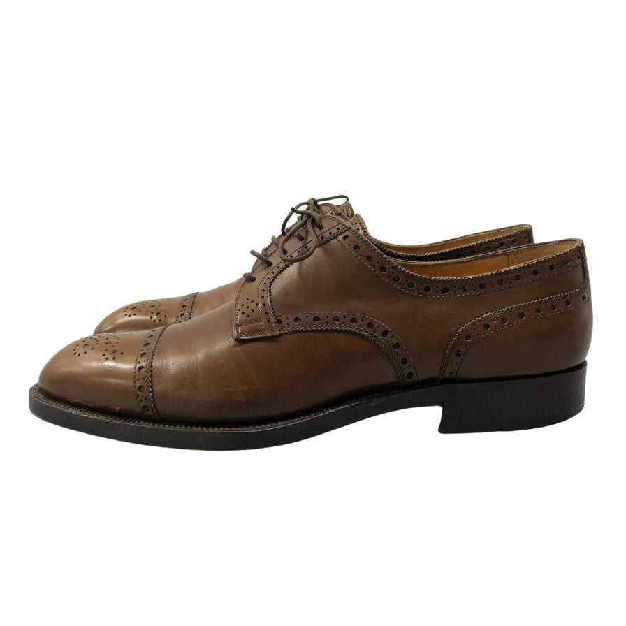 アルニス レザーシューズ セミブローグ ブラウン メンズ サイズUK6.5 ARNYS 約25.0cm【AFC3】