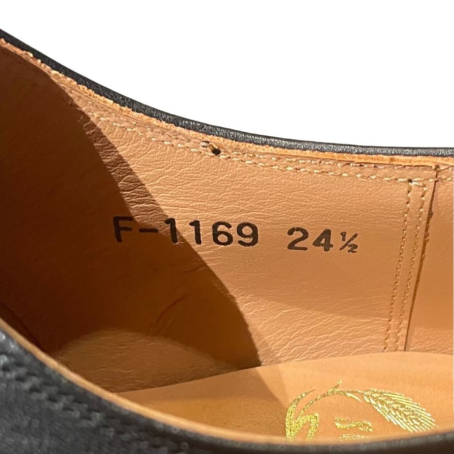スコッチグレイン レザーシューズ Uチップ F-1169 レザー サイズ24.5 ブラック メンス SCOTCH GRAIN ビジネスシューズ 約24.5cm【LA】【中古】