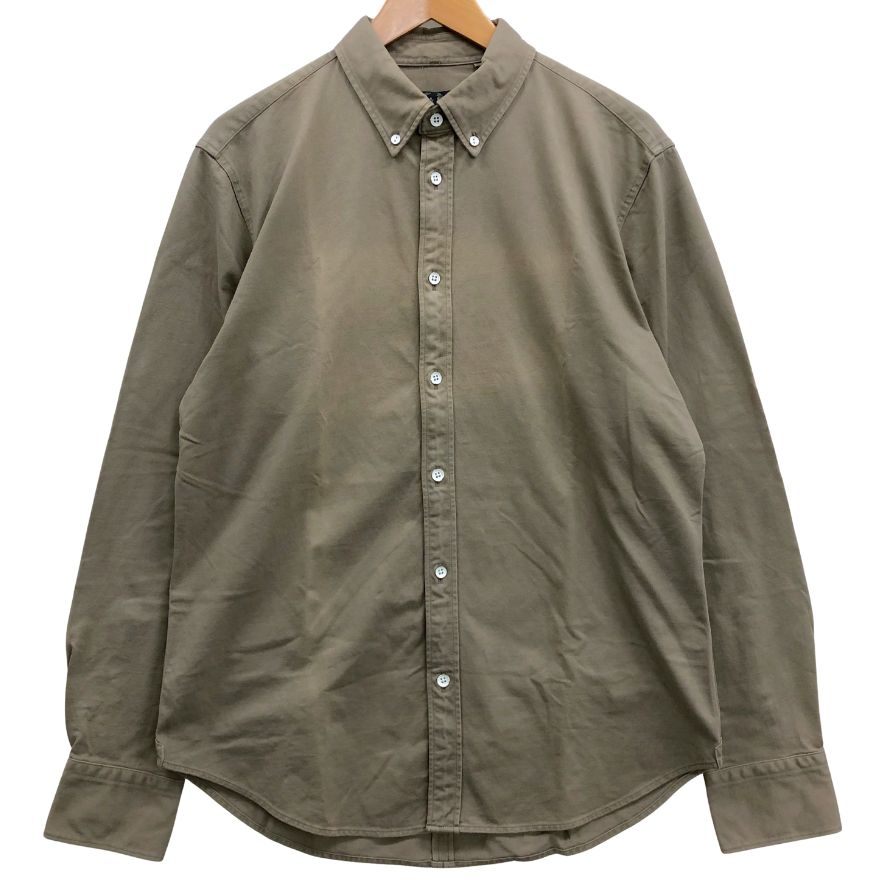 極美品◆ラグ&ボーン BDシャツ スチールボタン メンズ サイズM カーキ rag&bone 【AFB10】