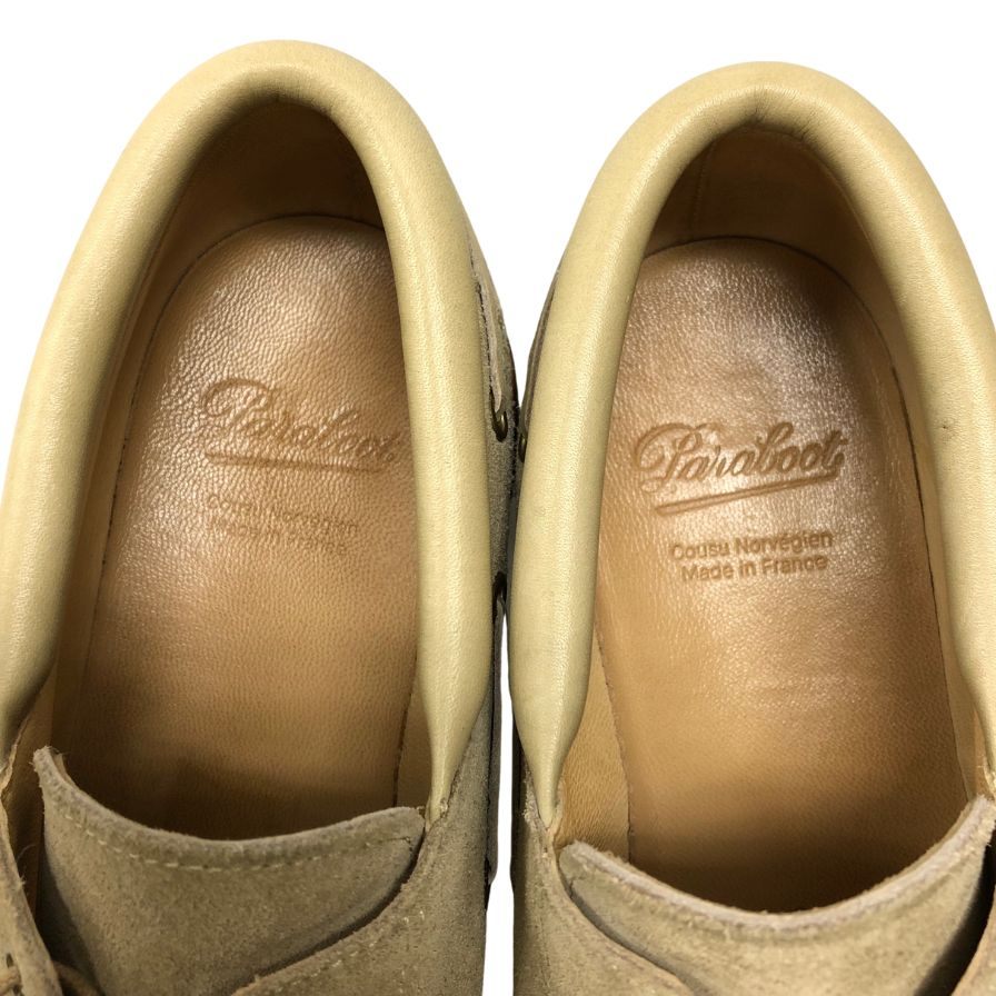 パラブーツ デッキシューズ シメイ スエード ベージュ サイズUK6.5 メンズ Paraboot CHIMEY 約25.0cm【LA】【中古】