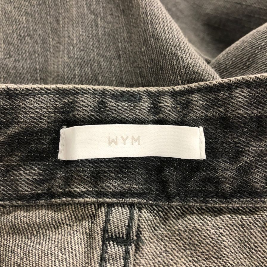 ウィム バイ リドム デニムパンツ ワイド メンズ サイズM グレー WYM 【AFB40】