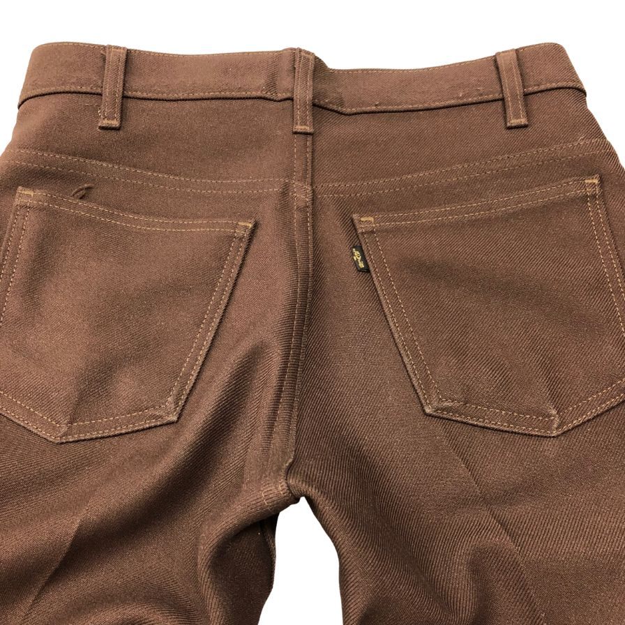 リーバイス スタープレスト ブーツカット フレアパンツ スリット 黒金タブ ブラウン メンズ W29 L32 LEVI’S 【AFB1】