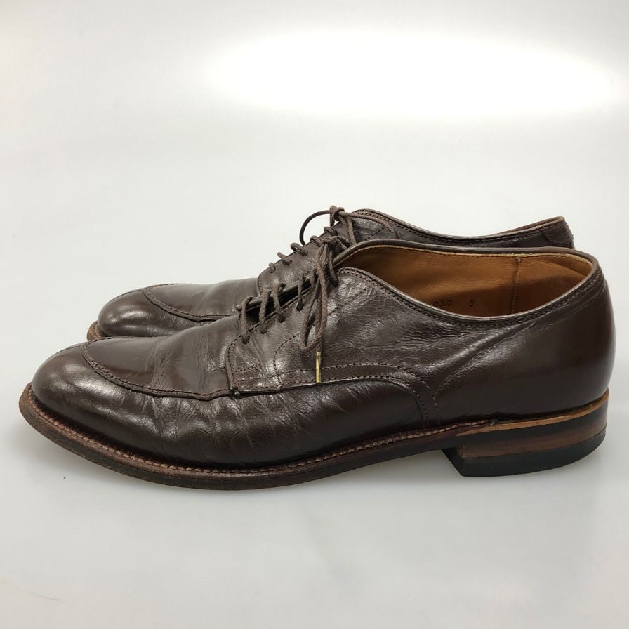 オールデン トゥモローランド 別注 レザーシューズ Vチップ 54573 ブラウン メンズ サイズ7.5 ALDEN TOMORROWLAND 約25.5cm【AFC6】