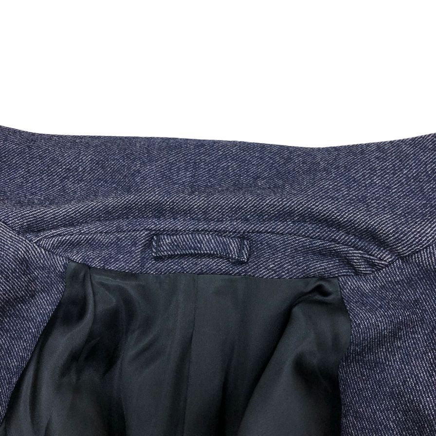 極美品◆ラルディーニ コート チェスターコート ダブル ウール ブルー サイズ42 メンズ LARDINI 【AFA16】