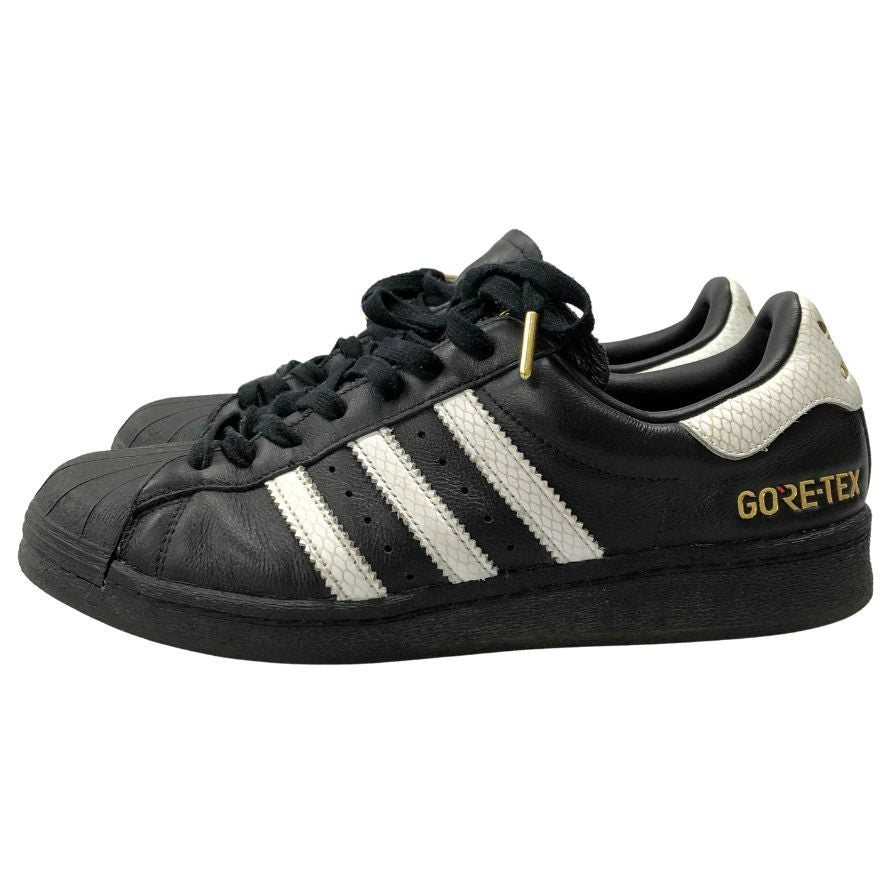 アディダス × アトモス ローカットスニーカー スーパースター レザー ゴアテックス ID3265 別注 ブラック メンズ サイズ27.5cm Adidas Atomos 約27.5cm【AFC3】