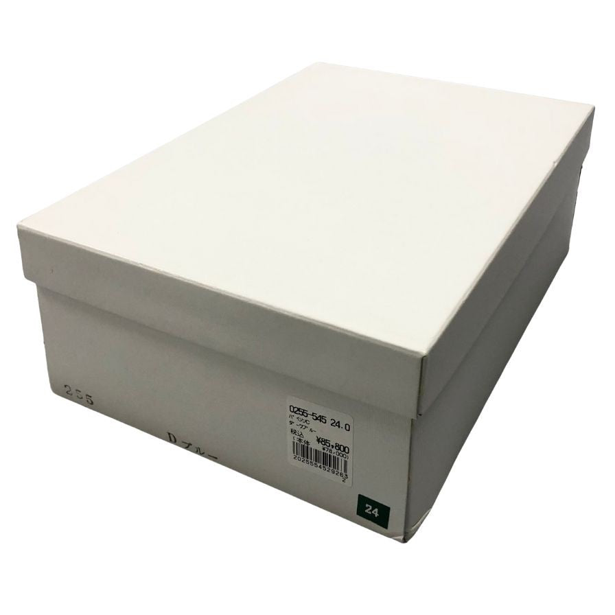 新宿屋 レザーメッシュスニーカー レザー×パイソン 025-545 24.0cm レディース ブルー shinjukuya 約24.0cm【7-8】