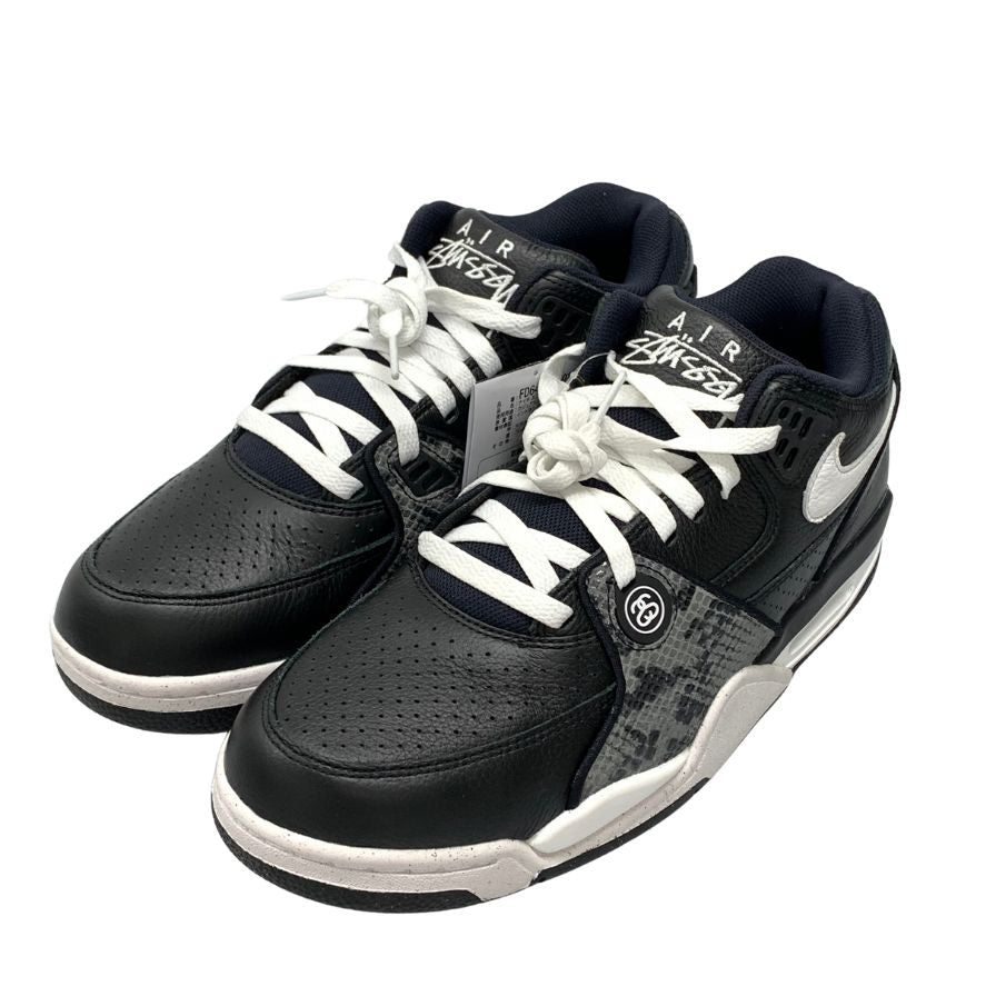 新品同様◆ナイキ × ステューシー スニーカー エア フライト FD6475-001 メンズ ブラック系 サイズ27.5cm NIKE STUSSY【AFD2】
