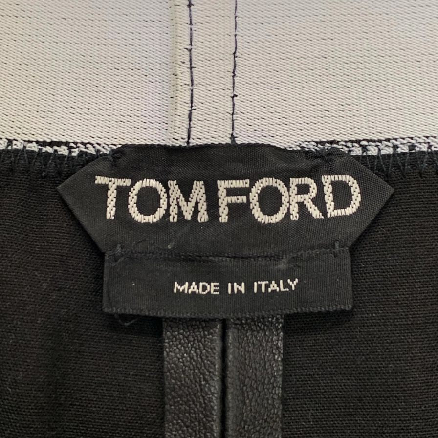 トムフォード ウエストロゴ レギンス 裾ジップ イタリア製 レディース サイズ40 ブラック TOMFORD 【AFB20】
