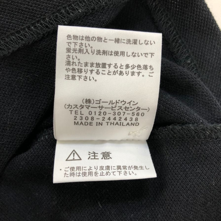 美品◆ザノースフェイス ショートスリーブエニーパートポロ M刺繍 NT22232 メンズ サイズL ブラック THE NORTH FACE 【AFB2】