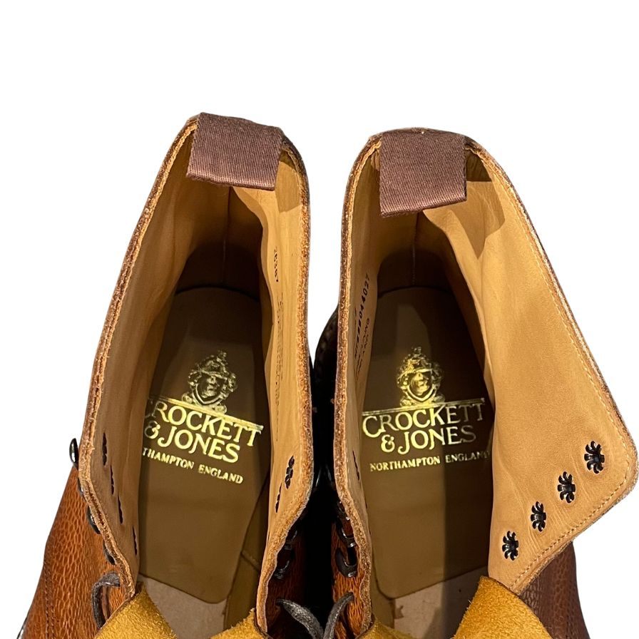 クロケット&ジョーンズ カントリーブーツ コニストン2 グレインレザー ブラウン メンズ サイズUK6E CROCKETT&JONES CONISTON2 ビジネスシューズ 約25.0cm【LA】【中古】