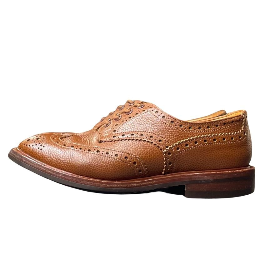 トリッカーズ レザーシューズ バートン グレインレザー ブラウン メンズ サイズUK7.5 Tricker's ビジネスシューズ 約26.5cm【LA】【中古】