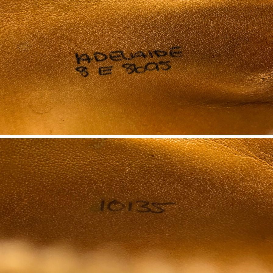ジョンロブ レザーシューズ ストレートチップ アデレード カーフ ライトブラウン メンズ サイズUK8E JOHN LOBB ADELAIDE ビジネスシューズ 約26.5cm【LA】【中古】
