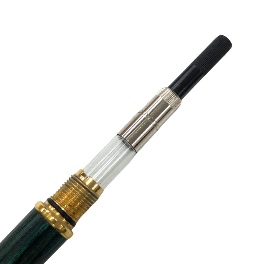 ウォーターマン 万年筆 アイデアル 木目調 ペン先 18K 750 グリーン ゴールド WATERMAN【AFI14】