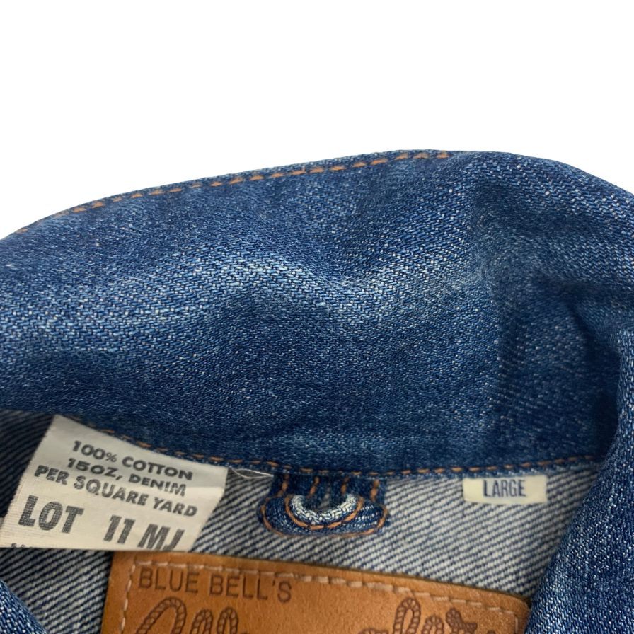 美品◆ラングラー デニムジャケット 11MJ M4757 コットン サイズL メンズ ブルー Wrangler 【AFB36】