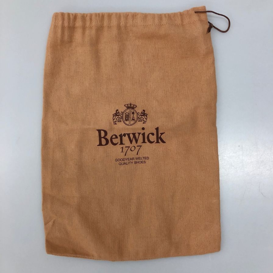 バーウィック レザーシューズ ストレートチップ 5224 ブラウン メンズ サイズ8 Berwick ビジネスシューズ 約26.5cm【LA】【中古】
