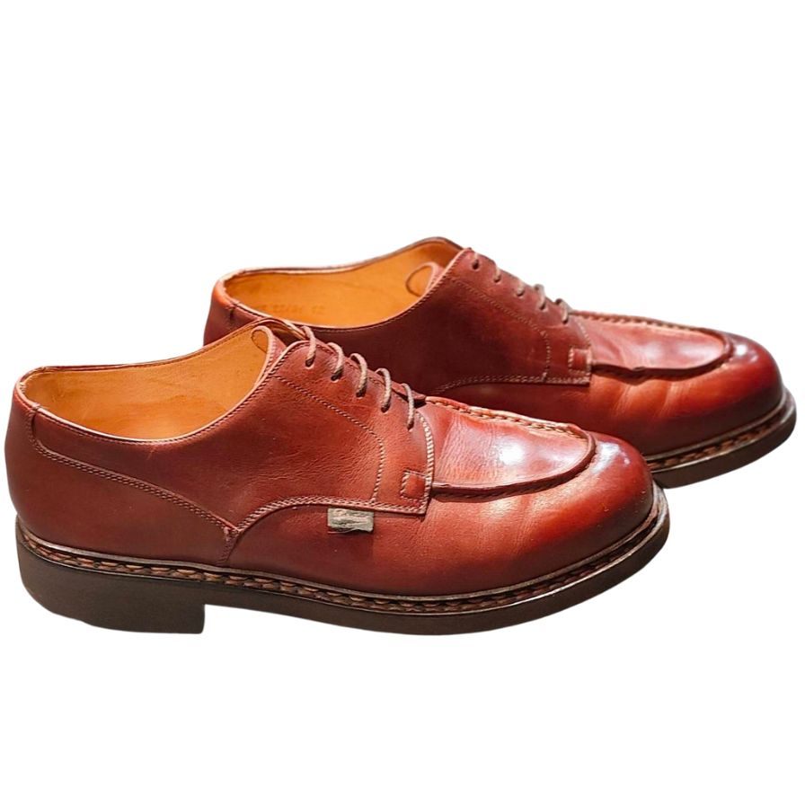 パラブーツ レザーシューズ シャンボード Uチップ 22431 ブラウン系 メンズ サイズ8.5 Paraboot CHAMBORD ビジネスシューズ 約26.0cm【LA】【中古】