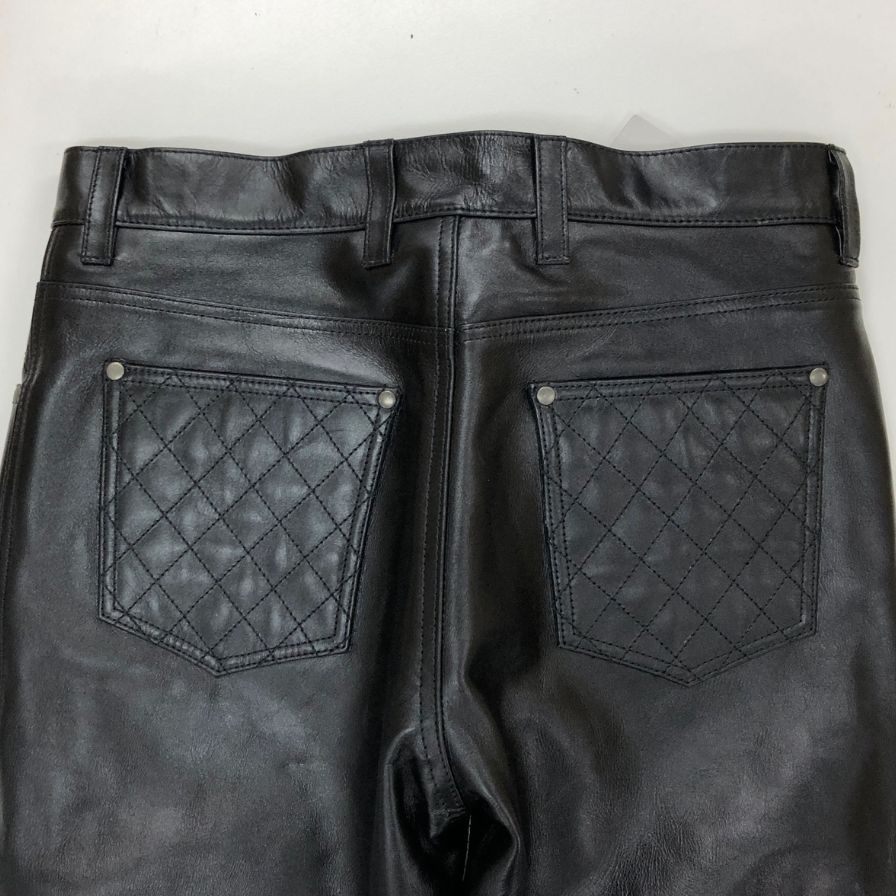 リューグーレザーズ レザーパンツ ブラック メンズ サイズ32 Liugoo Leathers 【AFB56】