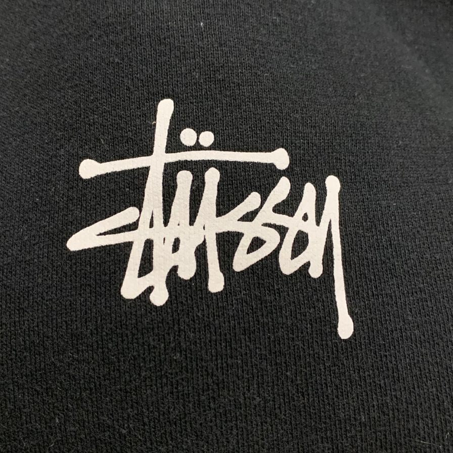 中古◆ステューシー プルオーバーパーカー ロゴ サイズS ブラック系 Stussy 【AFB14】