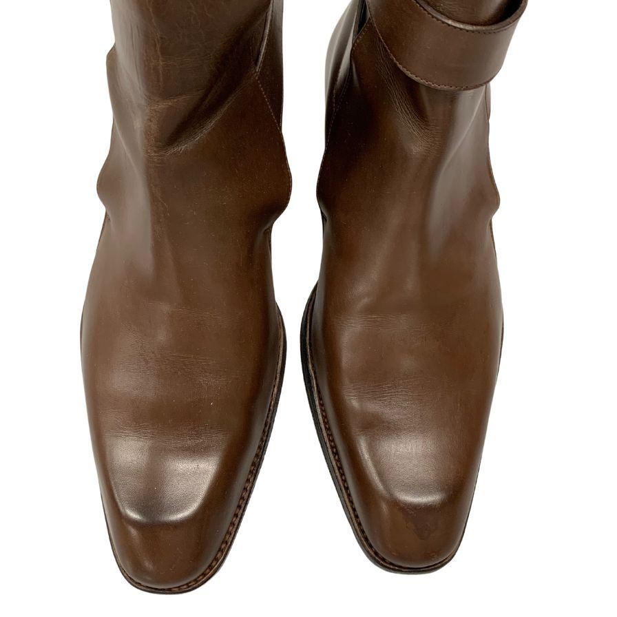 美品◆メルミン ジョッパーブーツ レザー ブラウン系 サイズ7 メンズ MEERMIN【AFC45】