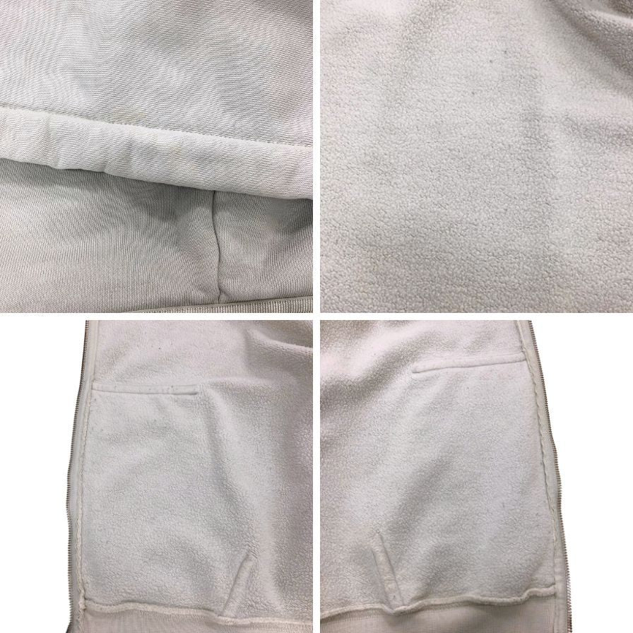 中古◆ナイキ ステューシー スウェット パーカー ボックスロゴ メンズ サイズ L ホワイト系 NIKE STUSSY 【AFB17】
