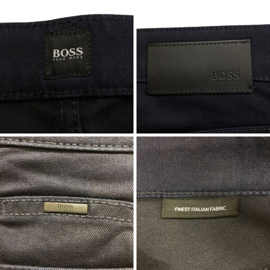 ヒューゴボス コットンパンツ ネイビー メンズ US32 HUGO BOSS 【AFB26】