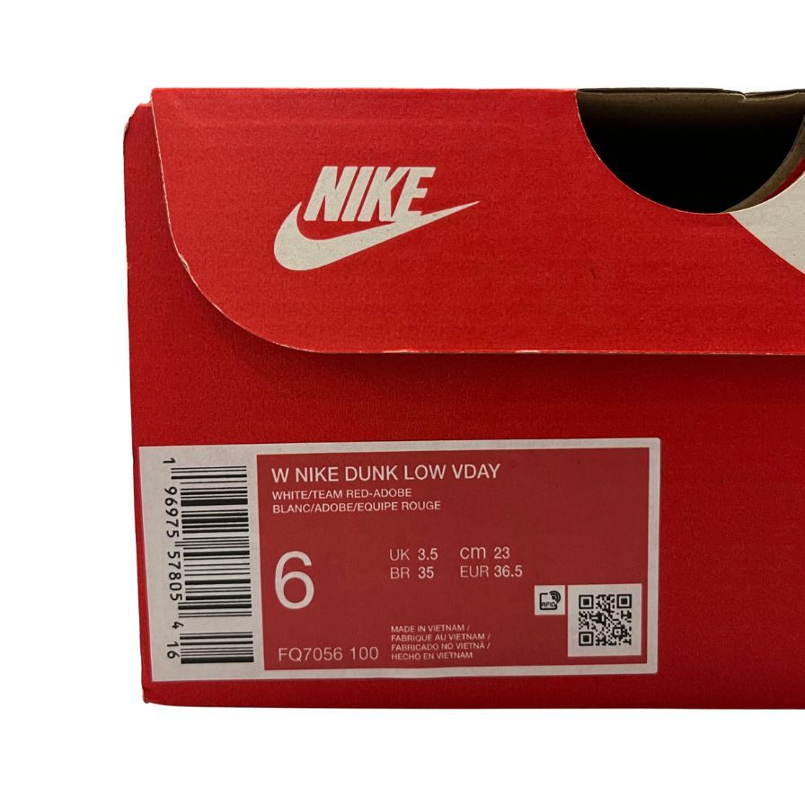 新品同様◆ナイキ スニーカー ダンク ロー バレンタインデー 2024 FQ7056-100 ピンク レディース サイズ23 NIKE DUNK LOW VDAY【AFD6】