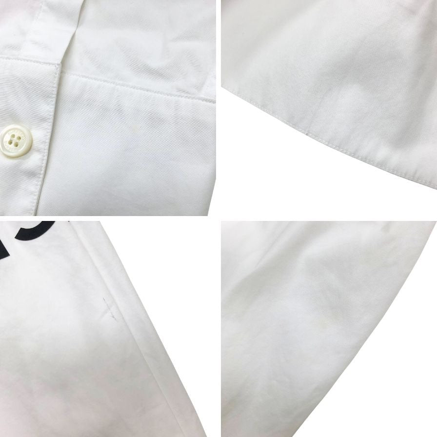 中古◆バーバリー ワンピース フェリープリント シャツワンピース ホワイト レディース サイズUK6 BURBERRY LONDON 【AFB6】