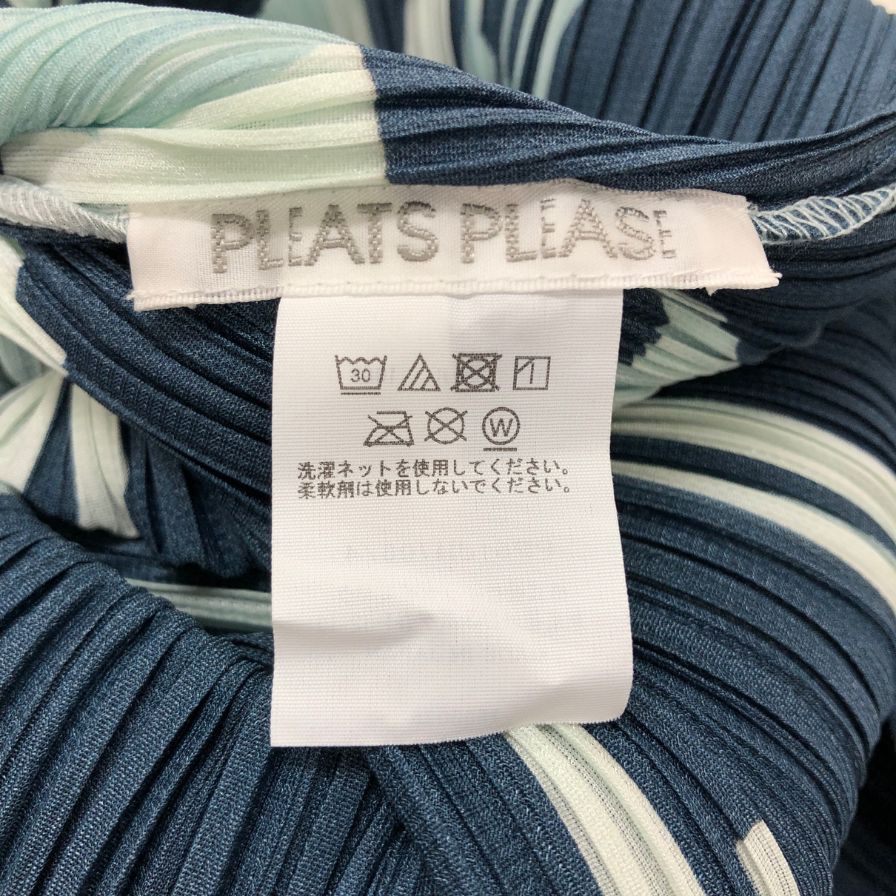 極美品◆プリーツプリーズ REFRACTION ノースリーブワンピース 総柄 サイズ4 レディース PP51JH706 PLEATS PLEASE ISSEY MIYAKE 【AFB41】