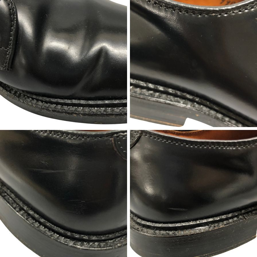 オールデン レザーシューズ プレーントゥ 9901 コードバン バリーラスト ブラック メンズ サイズ8.5D ALDEN ビジネスシューズ 約26.0cm【LA】【中古】