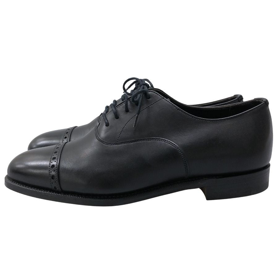 グレンソン レザーシューズ パンチドキャップトゥ ブラック メンズ サイズ5.5E GRENSON ビジネスシューズ 約24.0cm【LA】【中古】