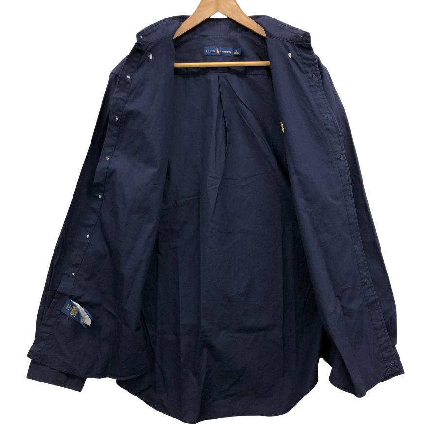 美品◆ラルフ ローレン BDシャツ 710572857002 ネイビー サイズL メンズ Ralph Lauren 【AFB6】