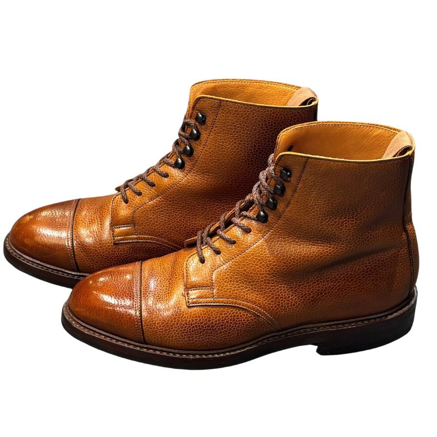 クロケット&ジョーンズ コニストン2 カントリーブーツ グレインレザー ブラウン サイズUK6.5E CROCKETT&JONES ブーツ 約25.0cm【LA】【中古】