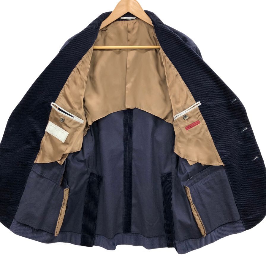 ブルネロクチネリ テーラードジャケット コーデュロイ サイズ50 ブルー メンズ Brunello Cucinelli【LA】