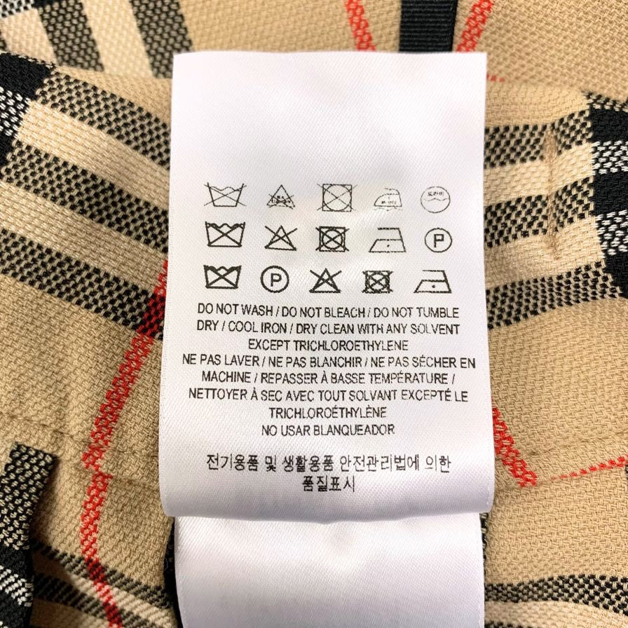 バーバリー スカート ノバチェック カットオフ ベルト ミニスカート プリーツ 現行 ベージュ系 レディース サイズUK6 BURBERRY LONDON【AFB40】