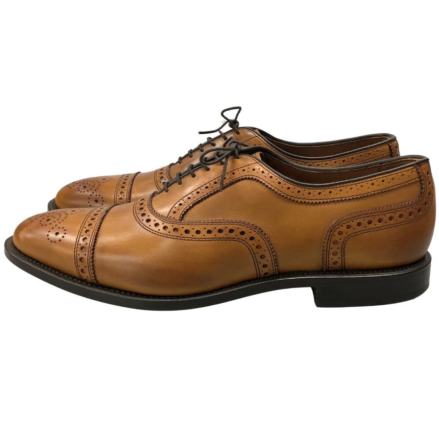 アレンエドモンズ レザーシューズ 6105 Strand パンチドキャップ ブラウン サイズ11 Allen Edmonds 約29.0cm【AFC30】