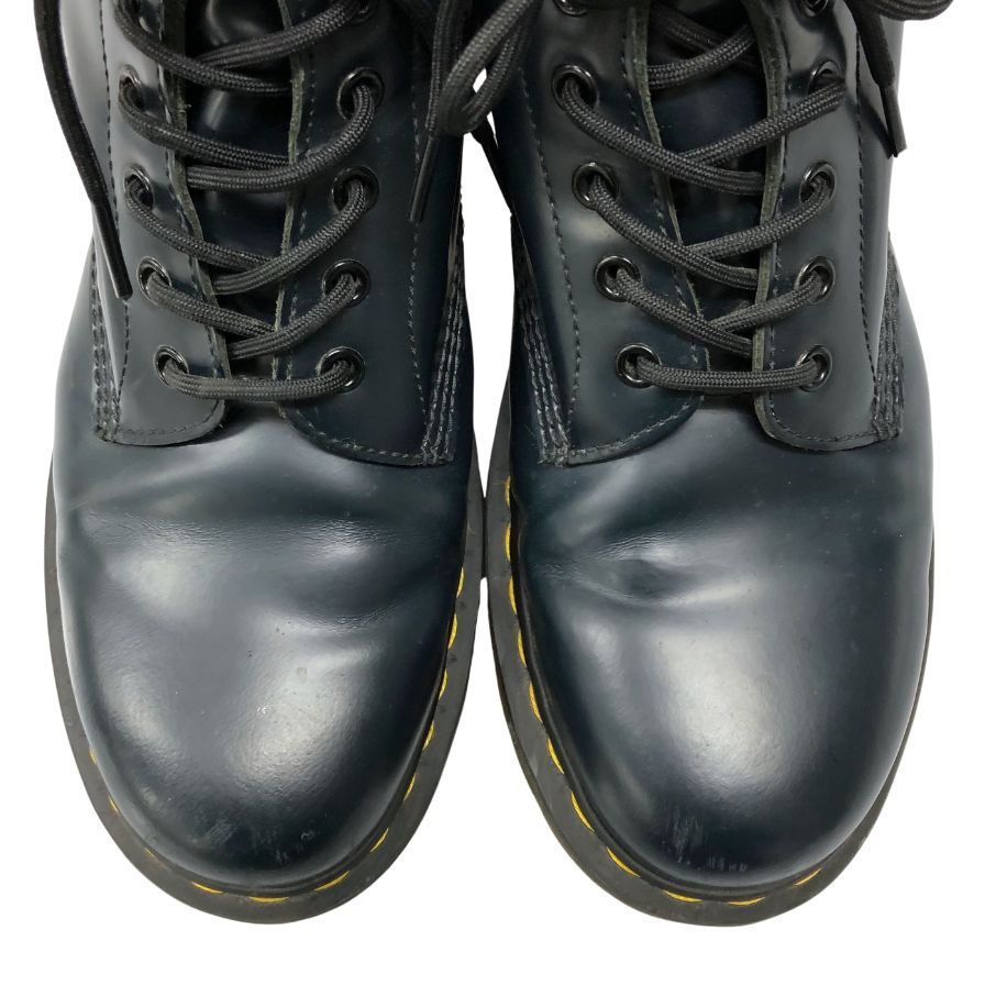 ドクターマーチン レースアップブーツ 8ホール ジェイドン レザー サイズUK9 GV01V メンズ ブラックネイビー Dr.Martens JADON 約28.0cm【AFC31】