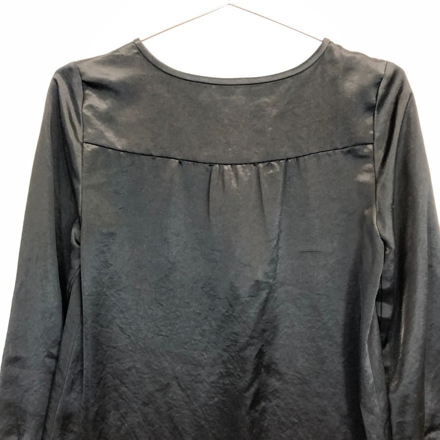 新品同様◆マークバイマークジェイコブス 長袖ワンピース ブラック リボンあしらい レディース サイズ0 MARC BY MARC JACOBS 【AFB32】