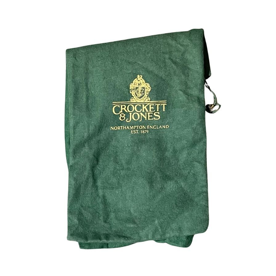 クロケット&ジョーンズ レザーシューズ グラスメア プレーントゥ コードバン ブラック メンズ サイズUK7E CROCKETT&JONES ビジネスシューズ 約26.0cm【LA】【中古】