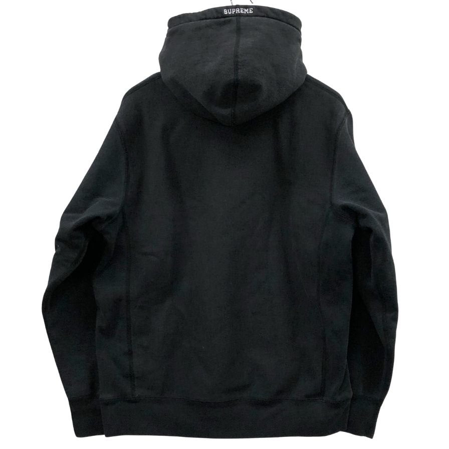 中古◆シュプリーム パーカー Sロゴ コットン ブラック系 サイズⅬ メンズ Supreme 【AFB5】