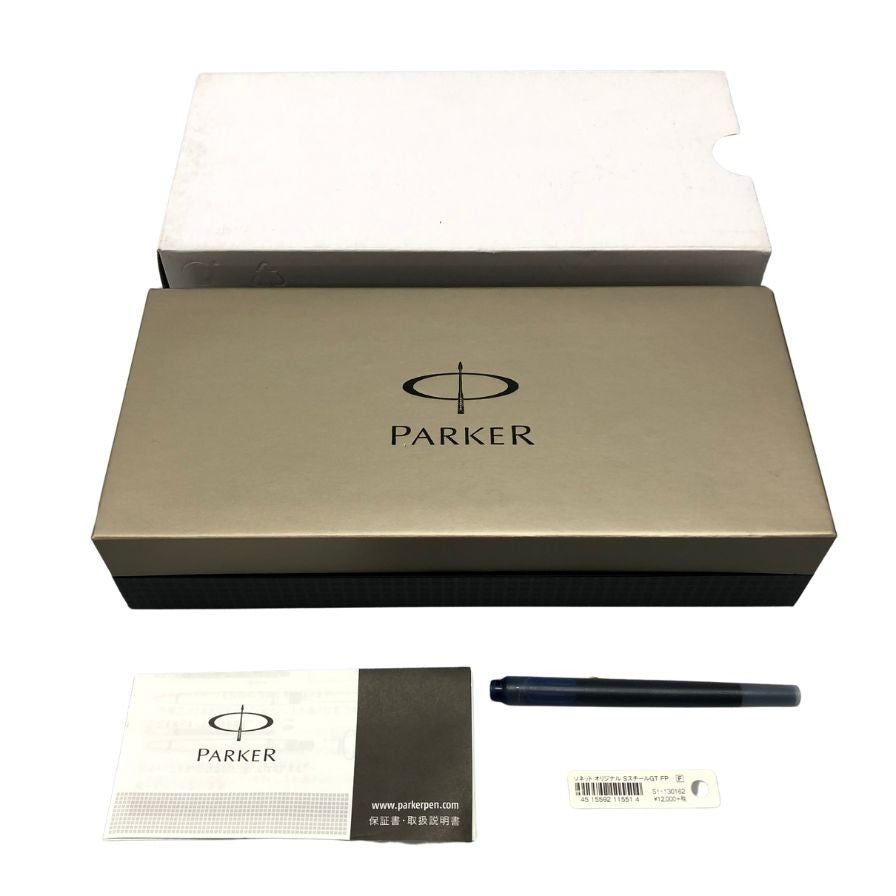 パーカー 万年筆 ソネット スチール CT シルバー ゴールド F字 PARKER SONNET【AFI18】